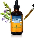 Estratto di liquido di Skullcap organico certificato di Herb Pharm per il supporto di sistema nervoso, alcool di canna organica, 4 oncia