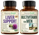 Detox & Riparazione del latte Integratore & Multivitamina per gli uomini - Multivitaminici e Multiminerali Mens completi con Vitamina A, C, D, E, B12, Zinco e Più Vitamine per gli uomini