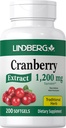 Pillole di mirtillo Lindberg per le donne | 1200mg | 200 Softgels | Integratore di erbe tradizionali | Non OGM, Gluten Free