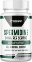 Probase Nutrition Spermidine (10mg di 99% Spermidina 3HCL - Terze Parti Testate) 120 Capsule - 100x Più Potente Dell'Estratto di Germ Di Grano, Salute di Telomere e Alimentazione di 120-Giorni - Come efficace come NMN