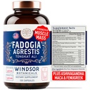 Fadogia Agrestis e Tongkat Ali Supplemento - Fadogia Agrestis 600mg, 500mg Longjack Tongkat Ali per Uomo, Maca Root, Fenugreek, Ashwagandha, Saw Palmetto per sostenere l'energia, Stamina, Vitality - 120Caps