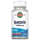 KAL Quercetin 1000mg Integratore di Supporto Immune, Bioflavonoidi per la difesa Immune e il sostegno generale della salute, Vegan, Gluten Free, Non OGM, Garanzia di 60 giorni, 60 Serve, 60 compresse