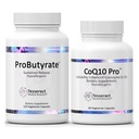 Tesseract Medical Research ProButyrate Gut Health Supplement, Butyric Acid Complex & CoQ10 Pro, Coenzyme Q10 per la salute, la salute del muscolo e la produzione di energia cellulare