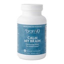 Dr Amen BrainMD Calm My Brain - 90 Vegan Capsules - Fast-Acting Formula con Magnesio, Ashwagandha & L-Theanine - 30 Serve