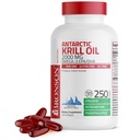 Bronson Antarctic Krill olio 2000 mg con Omega-3s EPA, DHA, Astaxantina e Phospholipids, 250 Softgels (125 Servings)