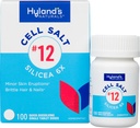 Hyland's No. 12 Cell Salt Silicea 6X Tablets, Acne e Blackhead Trattamento, Hair and Nail Growth Supplement and Rinforzante, Irritazioni della pelle, Smaltimento rapido Tablet, 100 Conte
