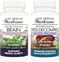 Bundle Difesa Host con capsule MycoBotanicals Brain*, 60 Count & MycoBotanicals Stress Decompress* Capsules, 60 Count - Support Memory & Focus - Support Relax*