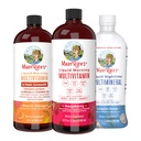 MaryRuth's Liquid Morning Multivitamins: +Hair Growth (Peach Mango), Daily Wellness (Raspberry) e Nighttime Multimineral (Coconut) | Vegan Vitamins for Beauty, Energy, & Bedtime | Non-GMO