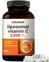 NatureBell Vitamina Liposomal C 2000mg Per Serving, 240 capsule | Vitamine grassi-soluble ad alto assorbimento – Supplemento Max Strength Antioxidant* – Non OGM, Gluten Free