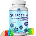 Quercetin Gummies - Quercetin con Bromelain Vitamina C + Zinc Vitamina D3 – Chewable Quercetin 900mg Integratori - Quercetin per bambini e adulti (1)