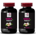 GARLIC AND PARSLEY ODORLESS - parsley and garlic capsules odorless, odorless garlic supplement with parsley, dietary supplement, odorless herb power, capsule convenience, wellness routine add-on 3Bot