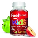 Gummie dell'aceto del sidro della grande mela per i bambini | Ricco di enzimi digestivi & Antiossidanti naturali per la salute del fegato | Vegan Gummy Supporta l'assorbimento nutriente sano | Alimentazione di 60 giorni