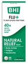 BHI Flu + Cold Multi-Symptom Relief Natural Safe Non-Drowsy Remedy 11 mirati ingredienti attivi omeopatici per dolori del corpo, fatigue, chills & Headache - 100 compresse