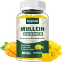 Mullein Gummies per polmoni, Mullein Leaf Extract Supplemento per Digestive & Respiratory & Immune Support with Bromelain, Quercetin, Mango Flavor, 60 Count