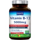 Vitamina B12 5000mcg, Sublingual, Vegan Methylcobalamin, Tabelle disciolte veloci, Natural Peach Flavor, Supports Energy Production & Healthy Nervous System, 90 compresse