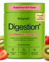 Feel Goods Gut Guardian, Fibra Organica, Polvere Probiotica e Prebiotica, Zucchero Libero, Erbe per Bloat, Gut Health Support, Salute Digestiva per Uomini & Donne, Non OGM, Vegan, Strawberry Kiwi, 30 Servings