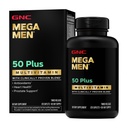 GNC Mega Men 50 Plus Multivitamin | Antiossidanti | Salute del cuore | Sostegno alla prostata e circolatorio | 120 Contenti