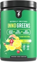 InnoSupps Inno Greens | 28+ Organic Greens & Superfoods | Prebiotici avanzati + Probiotici | Super Antiossidante + Idratazione | Spirulina, Chlorella, Ashwagandha - 30 Serve (Goji Citrus)