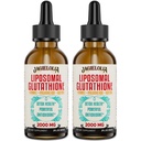 Liposomal Glutathione Liquid 2000MG – Antiossidante Detox Supplemento per le donne e gli uomini, Aging Defense, Liver Function & Energy, con Acido Ialuronico + Aloe Vera + Vitamina C, Naturale & Vegan, 4 FL.OZ