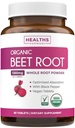 Polvere di radice di barbabietola organica USDA (60 compresse) 1350mg Beets Per servire con pepe nero per l'assorbimento extra - Super Antiossidante e Nitrato supplemento per le prestazioni atletiche e Stamina- senza capsule