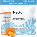 Imballaggio di idratazione del nettare - Imballaggio della polvere di elettroliti - nessun zucchero o calorie - Polvere di elettroliti giornalieri liquidi di frutta organica di IV per il sollievo di disidratazione e la riidratazione rapida (confezione 30)