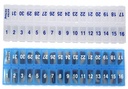AM PM 31 giorno Una volta-un giorno pianificatore di pillole mensile organizzatori - Grande confronto scatole di pillole negozio farmaci per intero mese più confronto per pillole extra (AM/PM Clear & Blue) BPA gratis