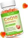 Alto assorbimento CoQ10 Gummies 250 mg, più Omega-3, magnesio, vitamina B12 per l'energia cellulare, cervello e antiossidante, 5X migliore assorbimento Coenzima Q10 supplemento - 60 Ct