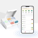 Contenitore di Medicina di Comfytemp - Organizzatore di Medicina Smart con App gratuita, Piano Pillola su Scatola di Pillola, Rimettitore di Allarme, 4 grandi scomparti, Scatola di Pillola di viaggio portatile ricaricabile per Medicina/Vitamins/Supplements
