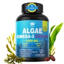 Omega 3 Fish Oil Softgels con DHA 720mg EPA 360mg, Vegan Algae Scienza 2:1 Ratio per occhio del cervello, Plant Based Sustainably Sourced Omega 3 Supplemento, Fish Oil Alternative 1200mg, No Fish Taste, 120Cts