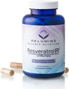 Relumins Resveratrolo 600mg Supplemento – Antiossidante ad alta potenza con Seme di Uva e Estratto di Vino Rosso – Supporta la pelle, la salute del cuore e il sistema immunitario – 120 capsule vegane
