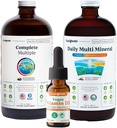LIQUIDHEALTH Ultra Immunity Liquid Vitamin Bundle for Adults with Complete Multivitamin, Daily Multi Minerals and Vegan Vitamin D3 Drops - Supporto immunitario Vitamine, Cibo intero, Vegan, Non OGM