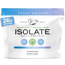 Isolato di proteine del siero di erba-Fed di festa del muscolo, tutta la pasta naturale ha aumentato, polvere di proteine dell'isolato del siero di latte per gli uomini e le donne, pulito, non OGM & senza glutine, isolato proteine - non aromaed, 5lb