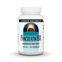 Fonte Naturals Pancreatin 8X, 500 mg Enzimi Digestivi - 100 capsule