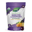 Senso naturale Sambucus Zinc Lozenges con Elderberry e Vitamina C, Miele Limone Flavor, 24 Lozenges