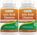 Le migliori vitamine di pulizia dell'acido urico per gli uomini e le donne - 90 capsule di verdure (90 conte (pacchetto di 2))