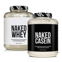 Bundle di proteina di Fed di erba NAKED: 5LB non aromatizzato Caseina non aromatizzata Whey e 5LB