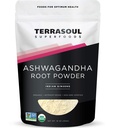 Terrasoul Superfoods Organic Ashwagandha Root Powder, 1 Lb - Stress Adaptogen | Maggio Migliora il sonno | Lab-Tested for Quality