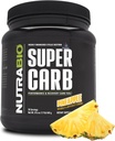 NutraBio Super Carb, Polvere di carboidrati con Dextrin & Electrolytes di Cluster, Polvere di supplemento di carboidrati avanzata per allenamento, prestazioni e recupero del muscolo, Dextrin di Cyclic, Ananas, 30 Sv