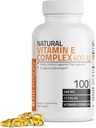 Bronson Natural Vitamin E Complex 400 I.U. Supplemento (d-Alpha Tocopherol Plus d-Beta, d-Gamma, & d-Delta Tocopherols), Antiossidante naturale, 100 Softgels