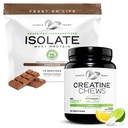 Festa del muscolo Isolare + Creatina Candy Bundle: 1 Whey Protein Isolate (Chocolate, 5lb) + 1 Creatina Candy (Lemon Lime, 360) | Integratori Premium, Vegetariano, Gluten Free