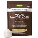Igennus Avanzato Vegan Vanilla Collagen Peptide Polvere, potenziato con glicina, Proline & Hydroxyproline & Cofactor Vitamin C, Non OGM, Vegetar Plant Based Collagen Powder Booster, 35 Servings