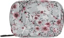 Naanle 7 giorni Cherry Blossom Pill Organizer Bag con cerniera, Portable Weekly Case, Dimensioni compatte per il supporto supplemento di vitamina