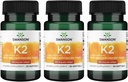 Swanson Vitamin K2 (Menaquinone-7) - Integratore di vitamina che supporta la salute cardiovascolare e ossa - Realizzato da Natto giapponese per aiutare a regolare il calcio - (30 Softgels, 100mcg Ogni) (3 Pack)