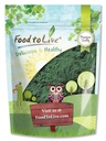 Cibo per vivere clorella polvere, 8 once - Kosher, Raw Green Algae, Vegan Superfood, Bulk, Pure Vegan Green Protein, Ricco di vitamine e minerali, Grande per bevande, Tè e Smoothies
