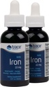 Minerali Trace Iron Ionic, 22mg - Integratore di Supporto Energetico con Magnesio e Ferro - Funzione di Sistema Immune Brain Health & - Integratore Liquido Senza Glutine - 1,9 fl oz (2 Pack) (92 Serve)