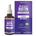 Triquetra Health Biotin Hair Support for Women – Organic 10000mcg USP Grade – Integratore Liquido Premium per Alta Assorbimento – Supporta Capelli Sani, Pelle & Nails – Berry Flavor – 180 Serve – 2 oz