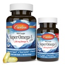 Carlson - Super Omega-3 Gems, 1200 mg Omega-3 acidi grassi con EPA e DHA, Wild-Caught Norvegese supplemento, Sustainable Sourced Fish Oil Capsules, Omega 3 Integratori, 100+30 Softgels
