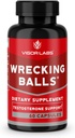 Vigor Labs Wrecking Balls (60 capsule), Supporta la produzione naturale di ormoni maschili essenziali dal vostro corpo per supportare l'azionamento più completo, vitalità maschile e aumento della stamina. (Made in the USA)