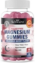 BioSchwartz Zucchero Gratuito Magnesio Gummies (30 Serve) Aroma di bacche Magnesio Citrato Supplemento Supporta Sani Nervi Muscoli Energia Calma Mood e Sonno (Vegan Sicuro, Non OGM, 60 Gummies)