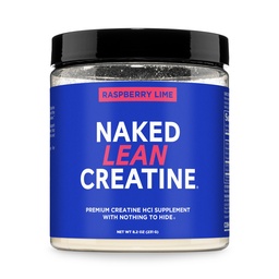 NAKED Lean Creatine HCl Powder - Raspberry Lime, Vegan, Non-GMO, Gluten-Free, No Fillers, Supports Muscle Growth & Strength - 68 Servings